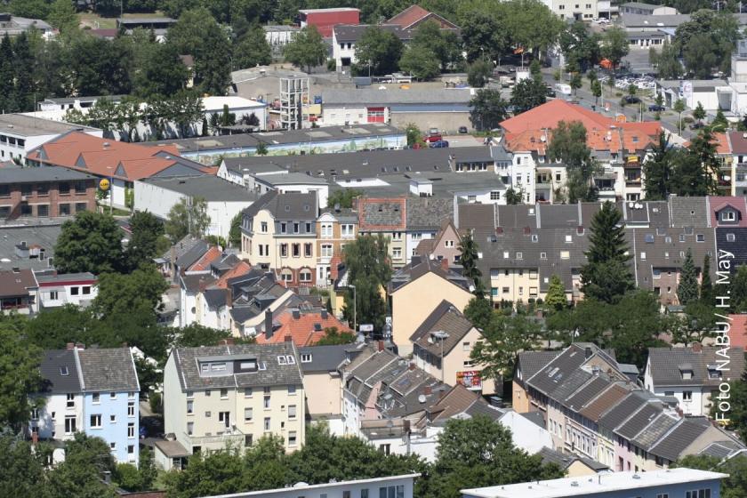Eine Kleinstadt im Grünen
