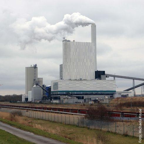 Das Kohlekraftwerk in Wilhelmshaven